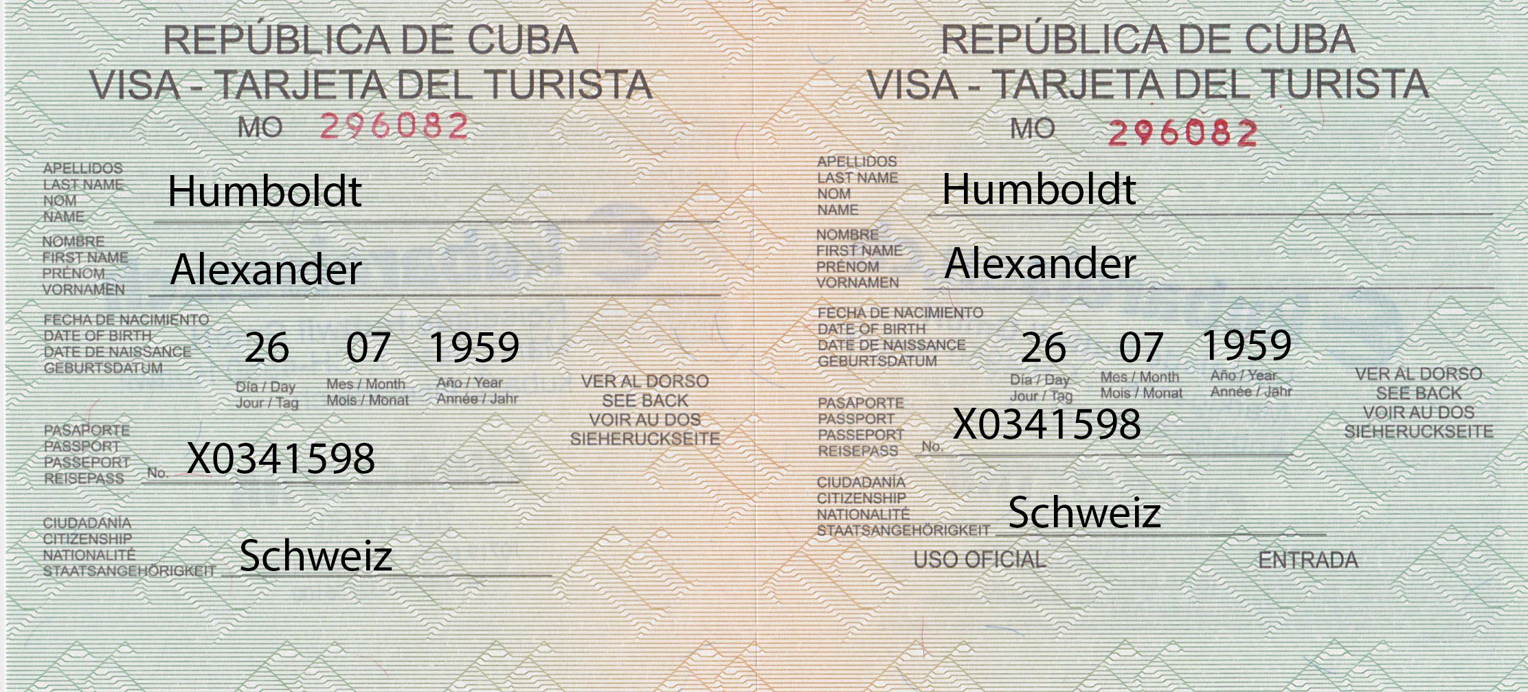 Touristenkarte Kuba kaufen und ausfüllen