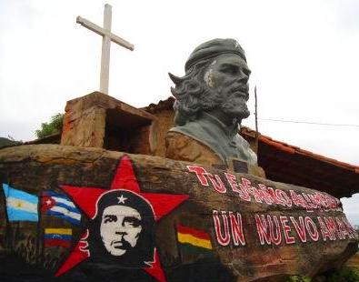 Kuba Revolution:  La Higuera - Gedänkstätte an die Ermordung Che's 