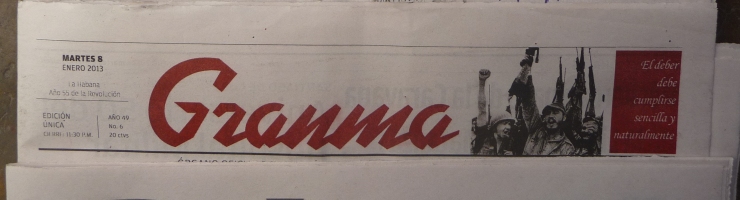 Granma offizielle Zeitung der Partei auf Kuba