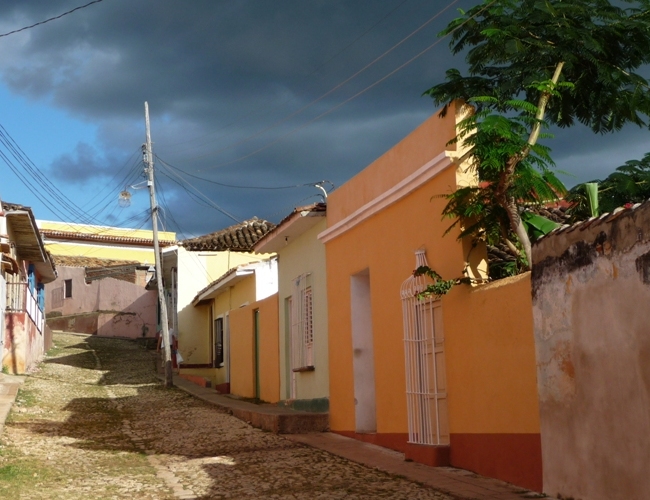 eine der verkehrfreien Gassen in Trinidad